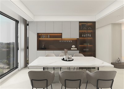 Шкафове за трапезария Мат Сив