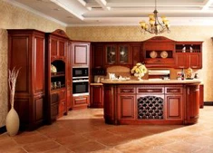 Издръжливи кухненски шкафове от масивно дърво
